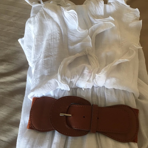 White spaghetti strap summer dress. - Picture 6 of 6